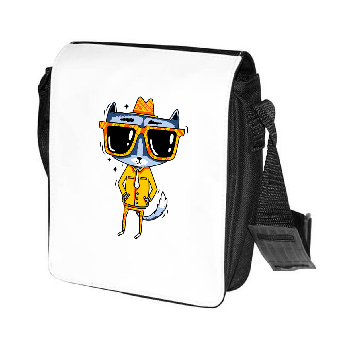 

Сумка унисекс CoolPodarok CN0151400 черно-белый, Черный;белый, CN0151400