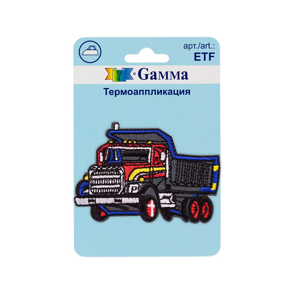 Термоаппликация Gamma Грузовик, № 04, 4,9х7 см