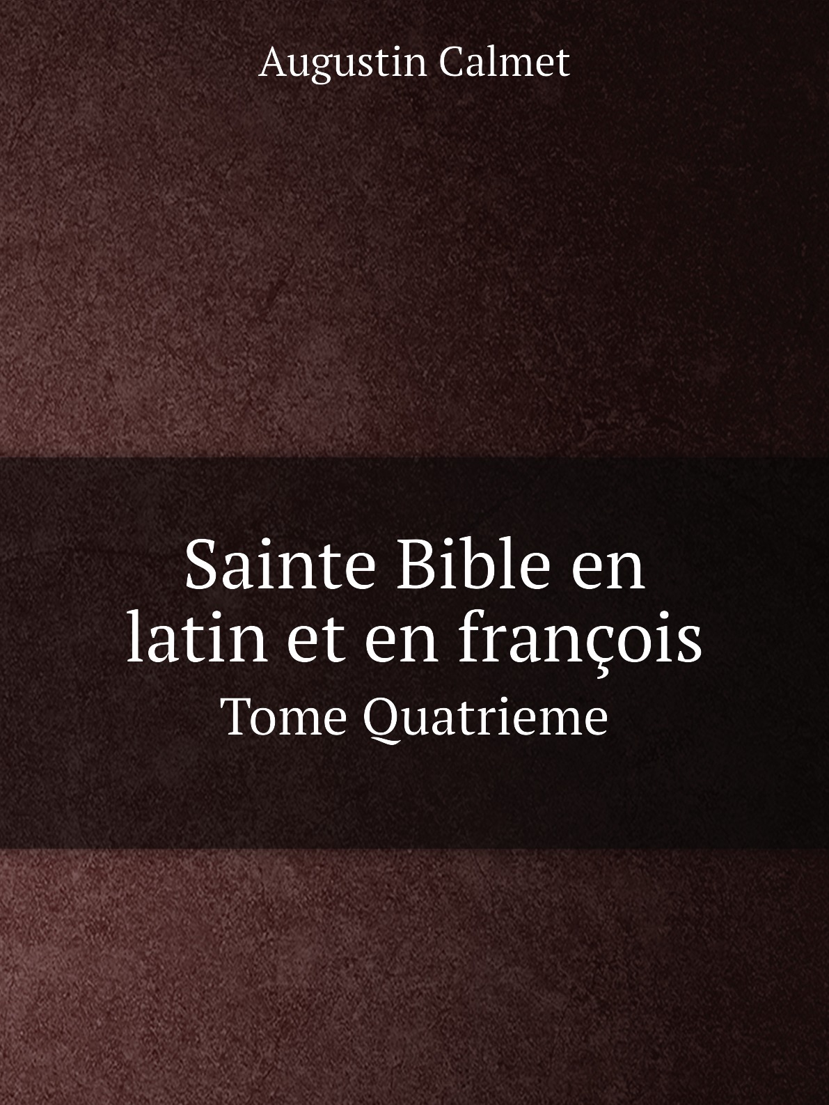 

Sainte Bible en latin et en francois