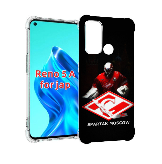 

Чехол MyPads спартак хоккеи мужской для Oppo Reno 5A, Прозрачный, Tocco