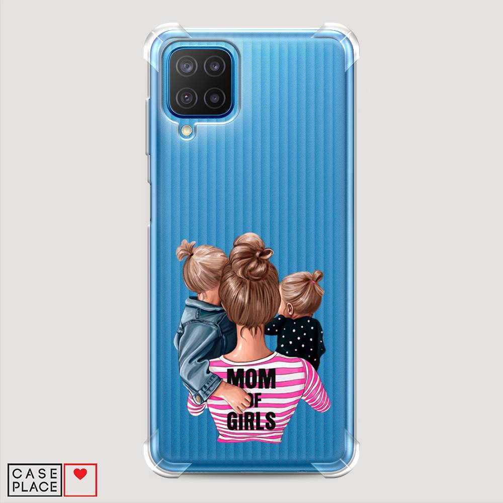 фото Противоударный силиконовый чехол "mom of girls" на samsung galaxy m12 awog