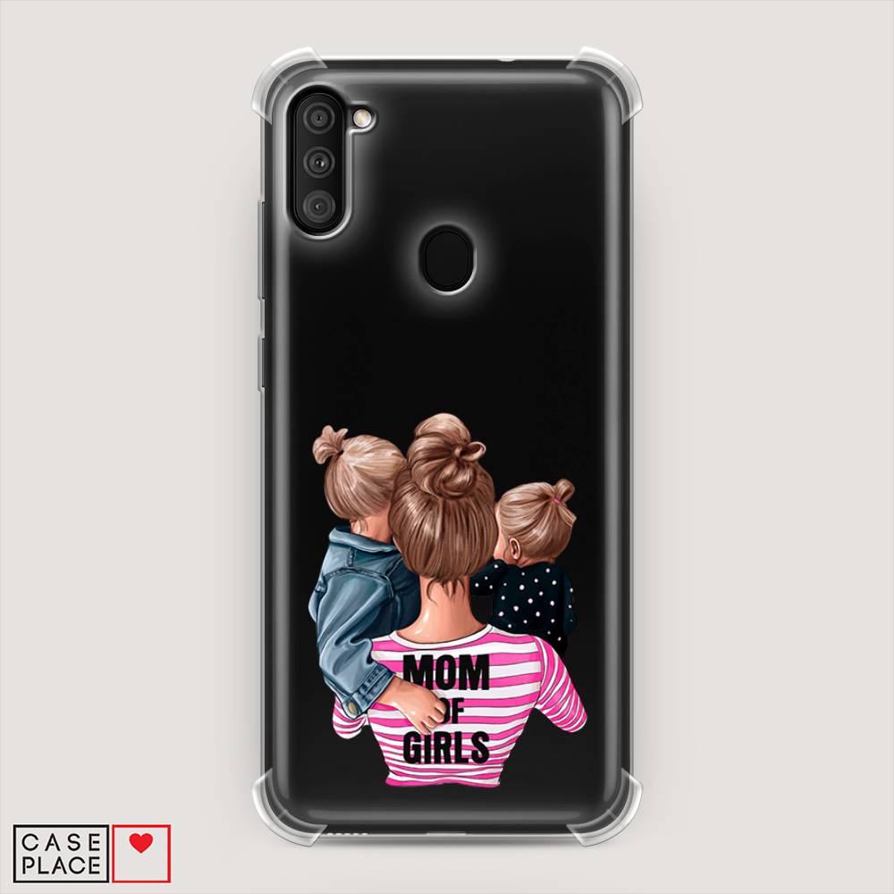 фото Противоударный силиконовый чехол "mom of girls" на samsung galaxy m11 awog