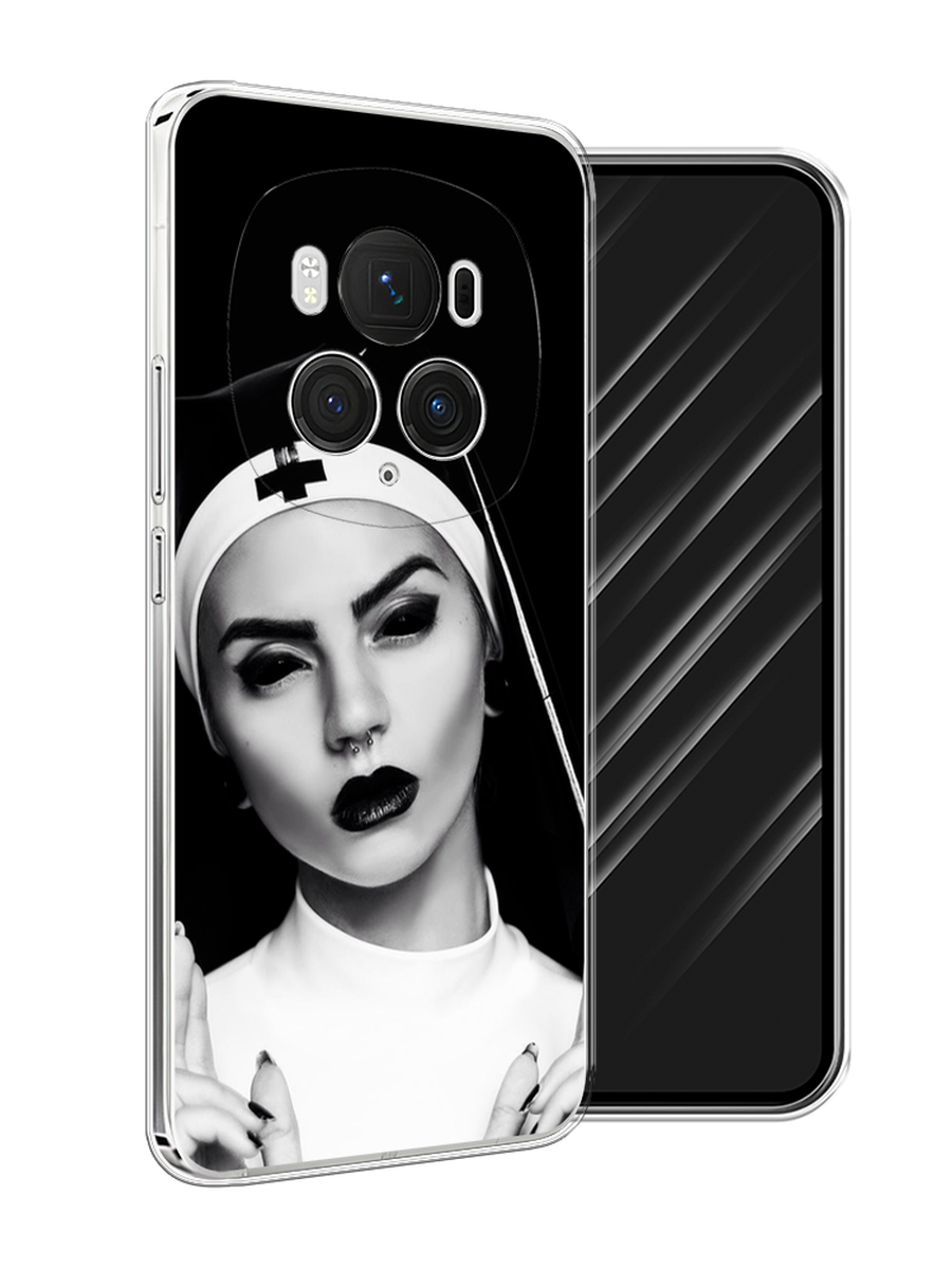 

Чехол Awog на Honor Magic 6 Pro "Черная монашка", Серый;черный, 6123750-1