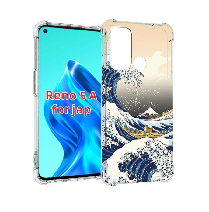 

Чехол MyPads собаки-на-плоту для Oppo Reno 5A, Прозрачный, Tocco