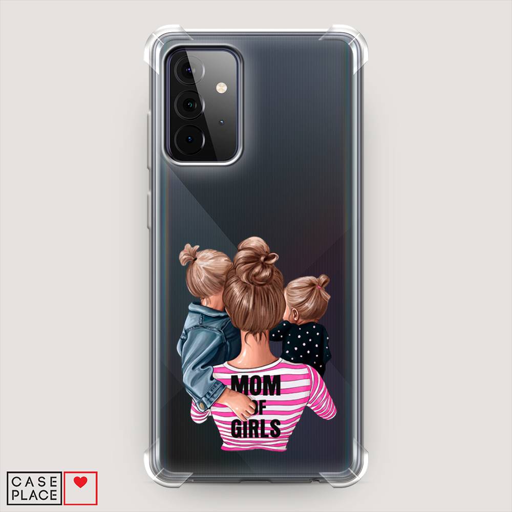 фото Противоударный силиконовый чехол "mom of girls" на samsung galaxy a72 awog