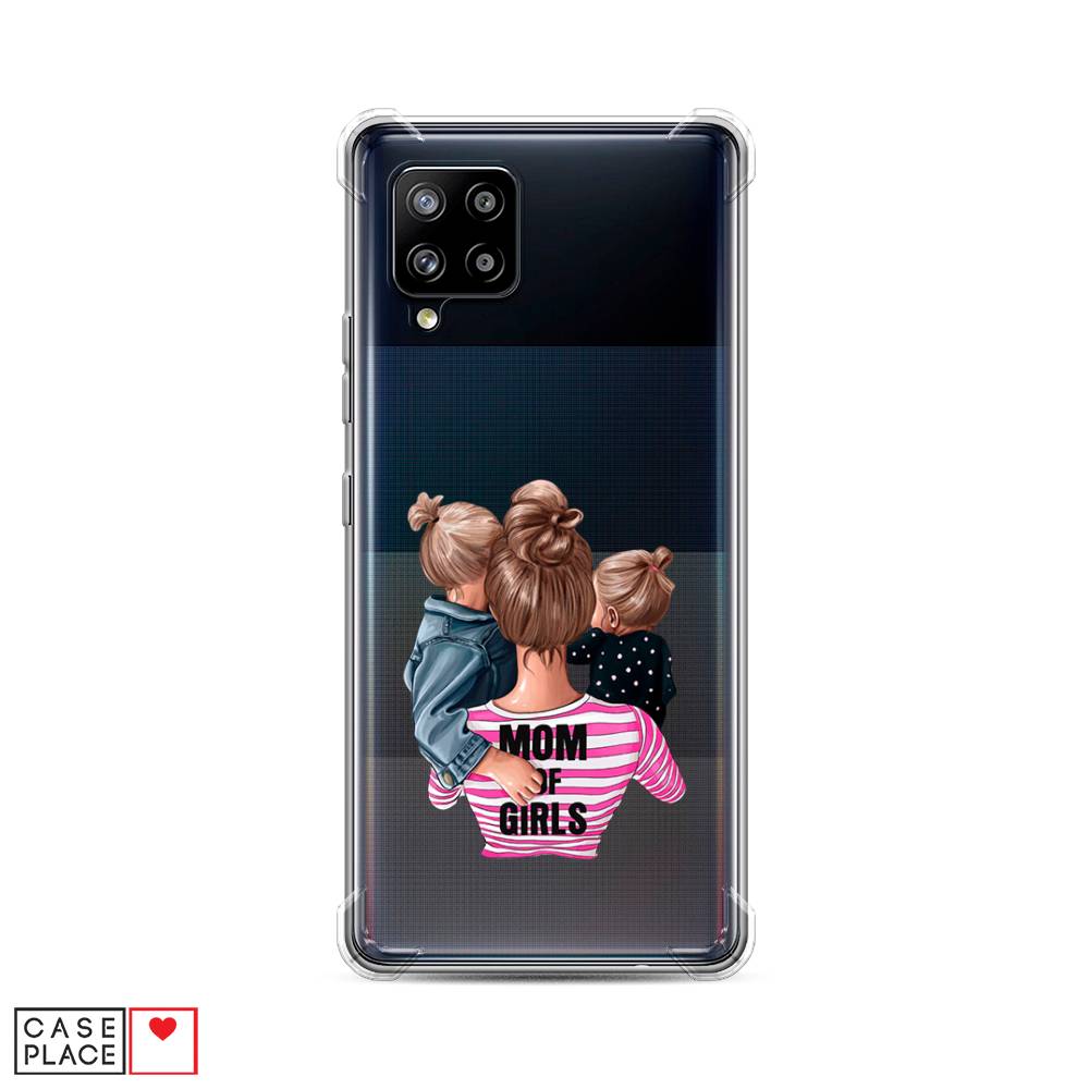 фото Противоударный силиконовый чехол "mom of girls" на samsung galaxy a42 awog