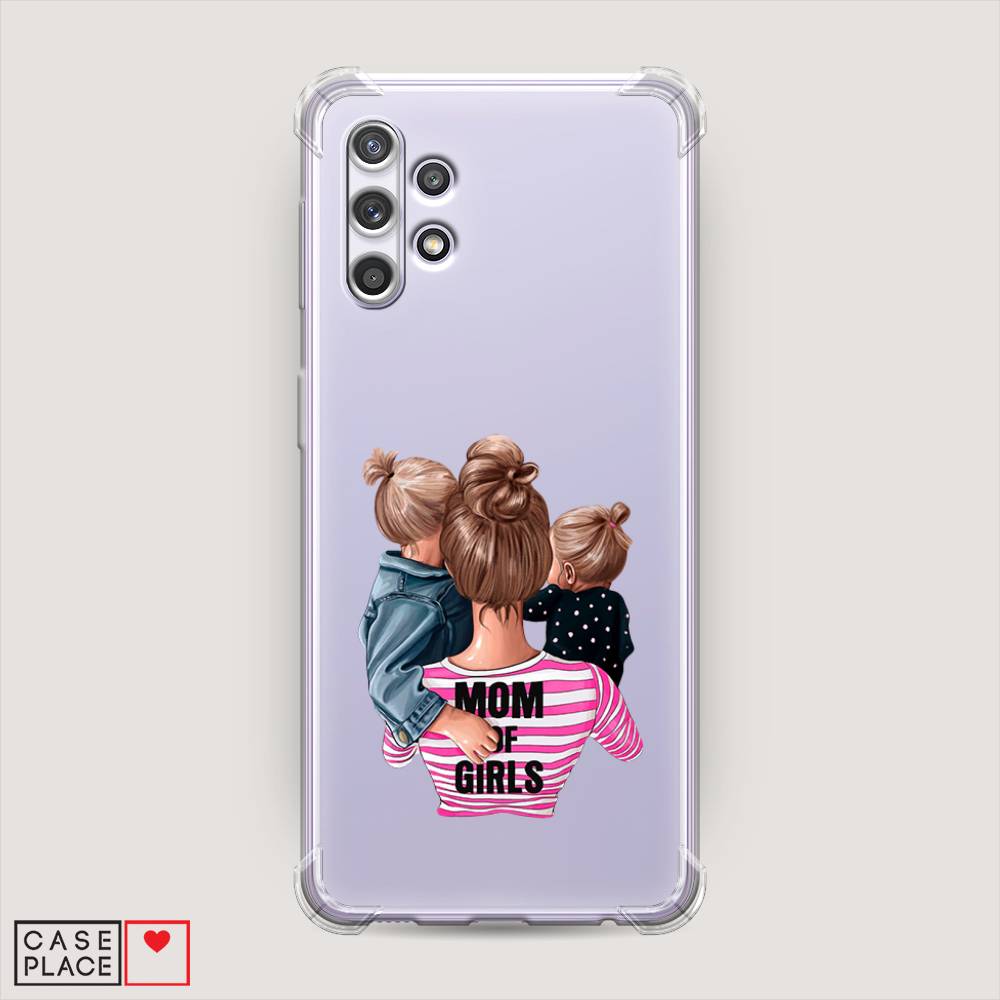 фото Противоударный силиконовый чехол "mom of girls" на samsung galaxy a32 awog