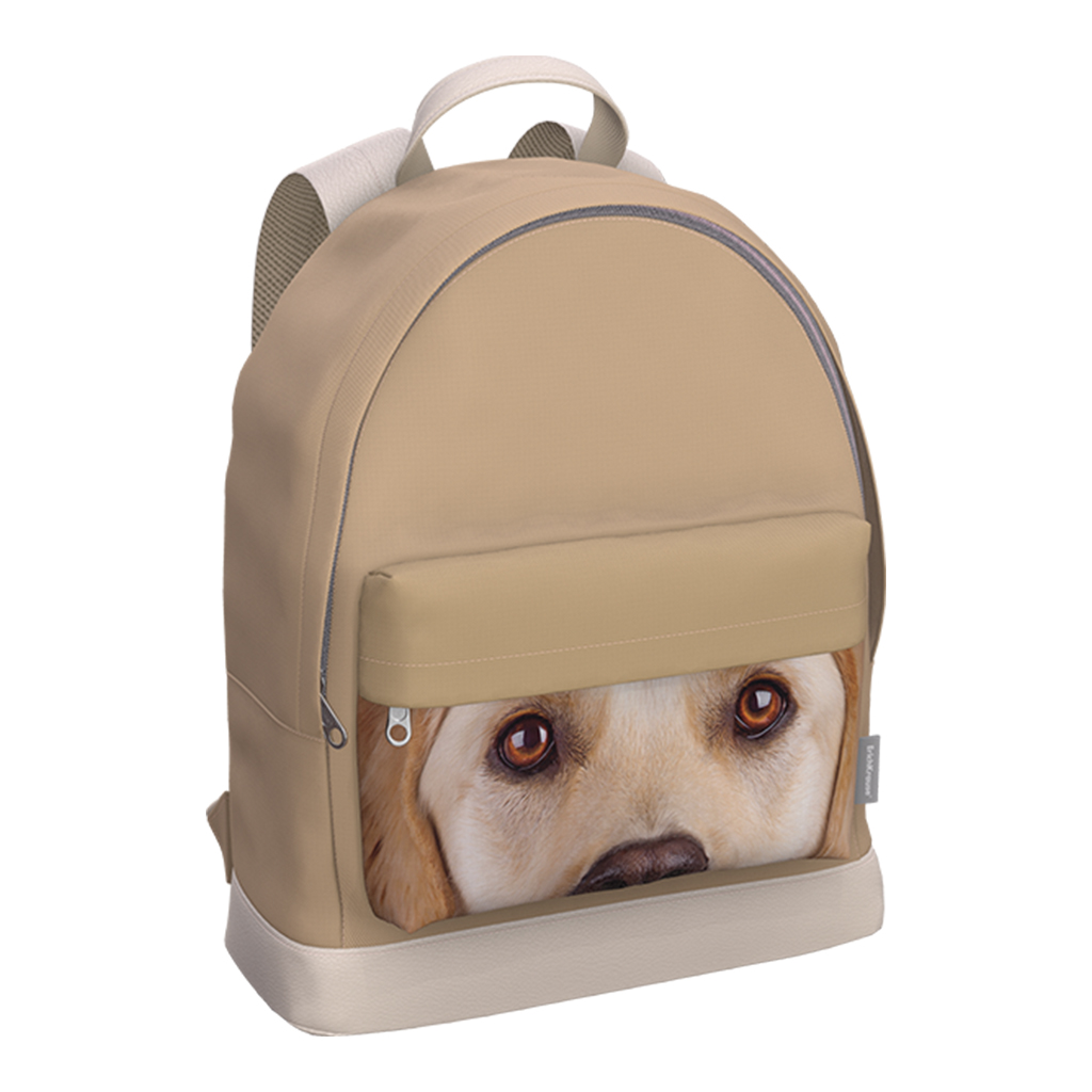 Рюкзак женский ErichKrause StreetLine beige dog, 41х31х4 см