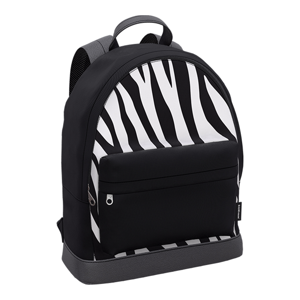 Рюкзак женский ErichKrause StreetLine black&white zebra, 41х31х4 см