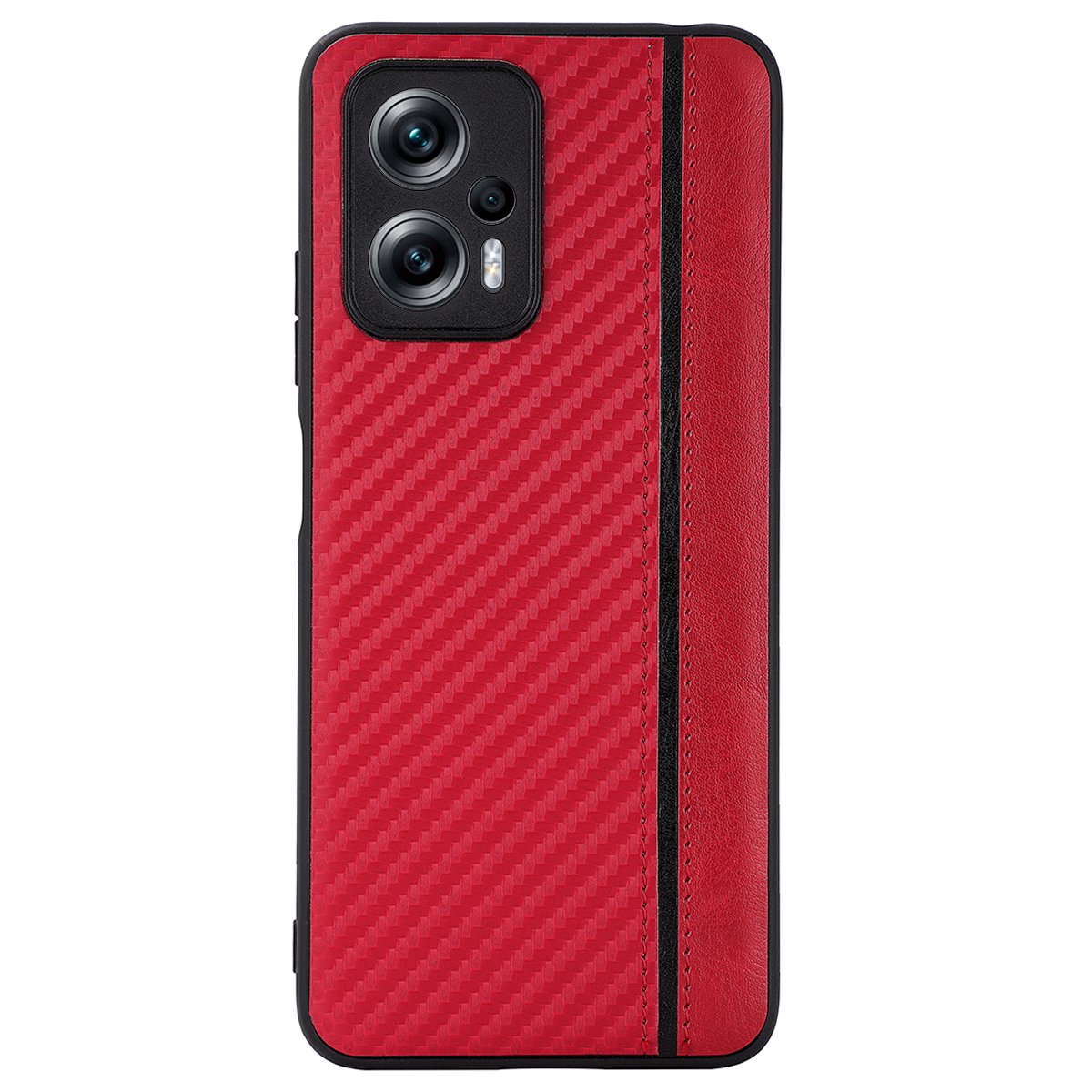 

Чехол G-Case для Poco X4 GT Carbon Red G0042RE, Красный, G0042RE