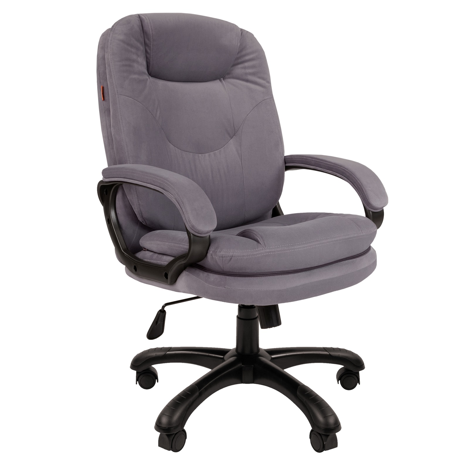 фото Домашнее компьютерное кресло chairman home 668 ткань, серый