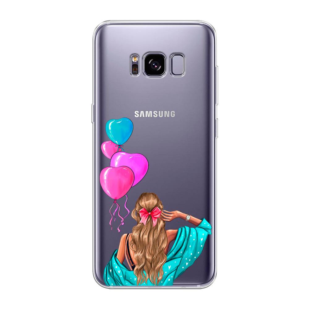 

Чехол Awog на Samsung Galaxy S8 + "День Рождения", Голубой;розовый;бежевый, 24850-7