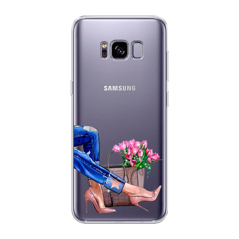 

Чехол Awog на Samsung Galaxy S8 + "Каблучки", Голубой;коричневый;розовый, 24850-7