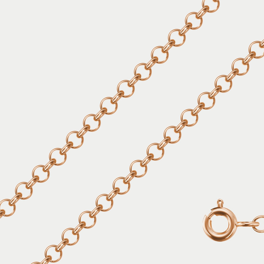 

Цепочка из золота 45 см GOLD CENTER 8080280П-45, Розовый, 8080280П-45