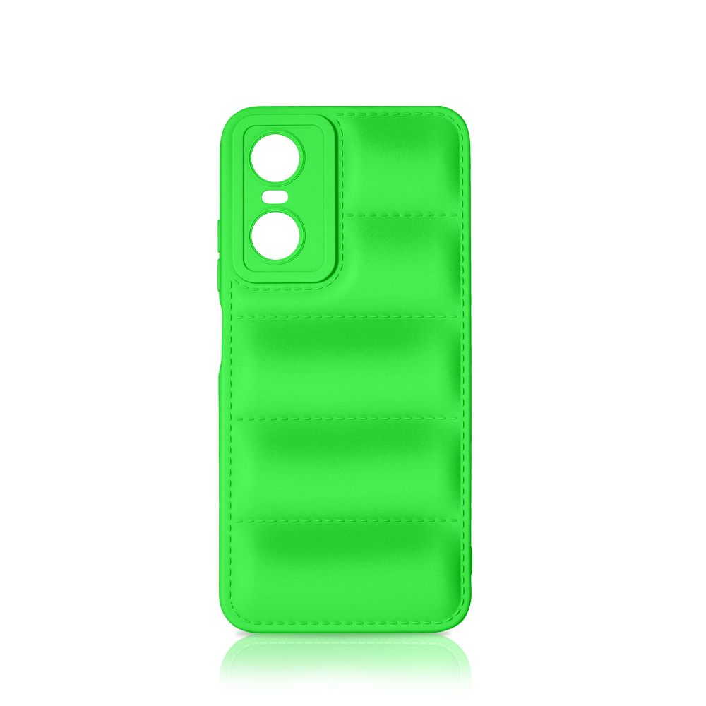 

Чехол DF для Tecno Pop 6 Pro Silicone дутый Lime tJacket-06, Желтый, tJacket-06