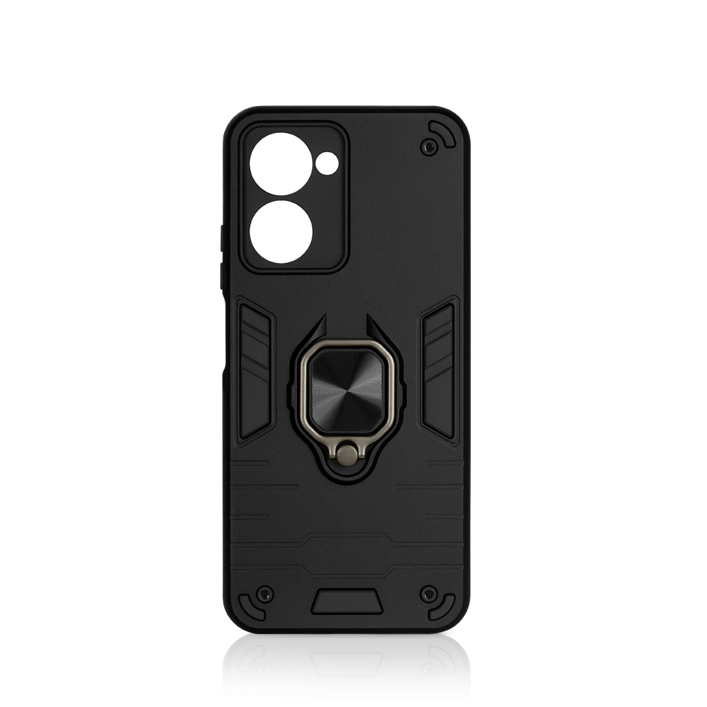 

Чехол DF для Realme 10 (4G) с магнитом и кольцом Black rmArmor-02, Черный, rmArmor-02