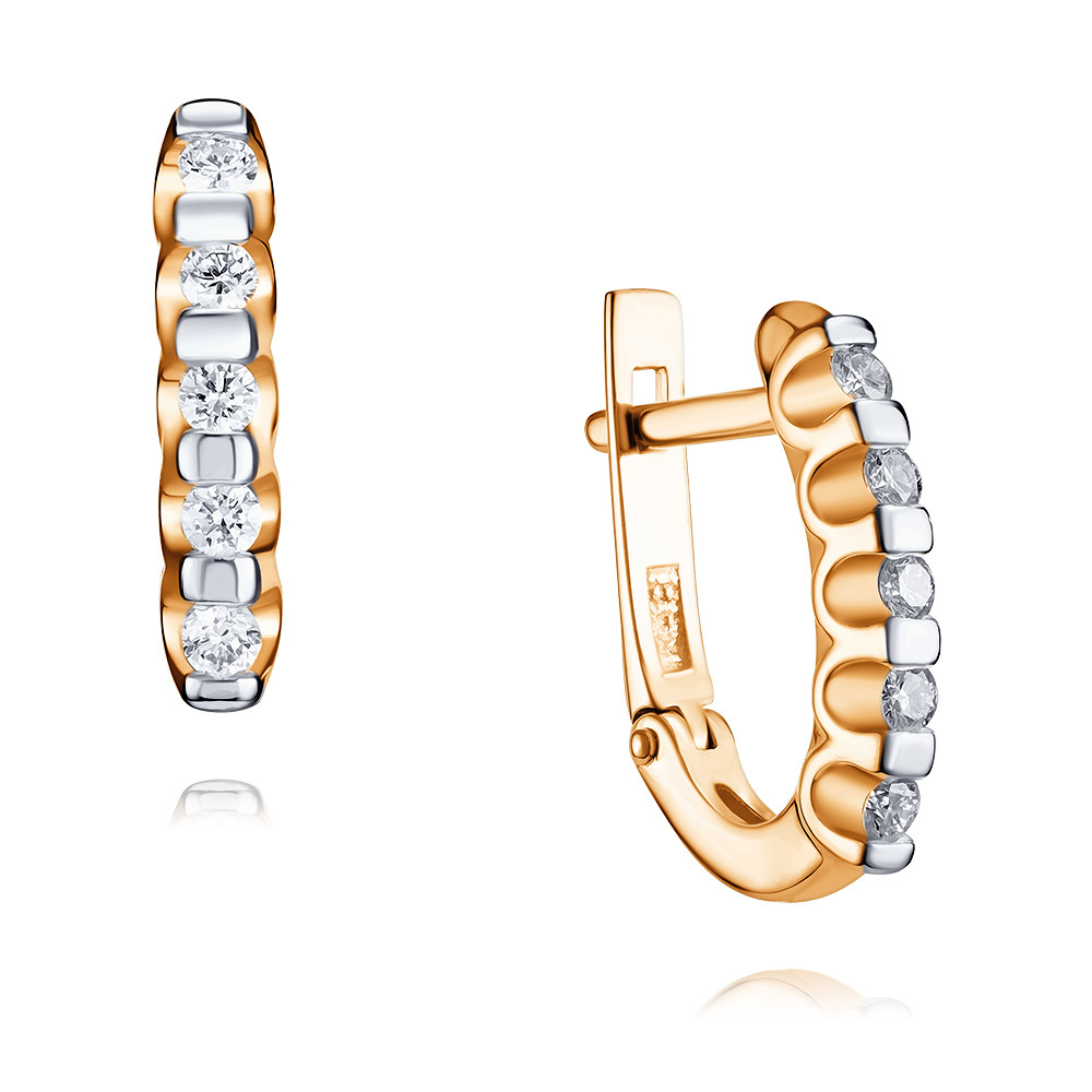 

Серьги из красного золота с бриллиантом ADAMAS 24038065/01-А50Д-41, 24038065/01-А50Д-41