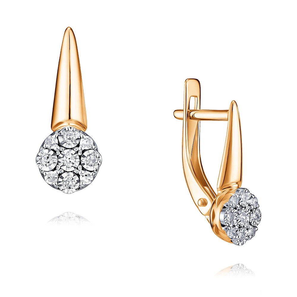 

Серьги из красного золота с бриллиантом ADAMAS 24038064/01-А507Д-41, 24038064/01-А507Д-41