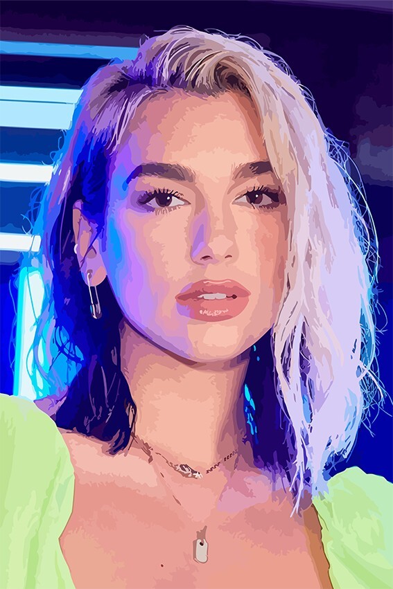 Картина по номерам Бруталити Музыка Dua Lipa 6795 В 60x40 см