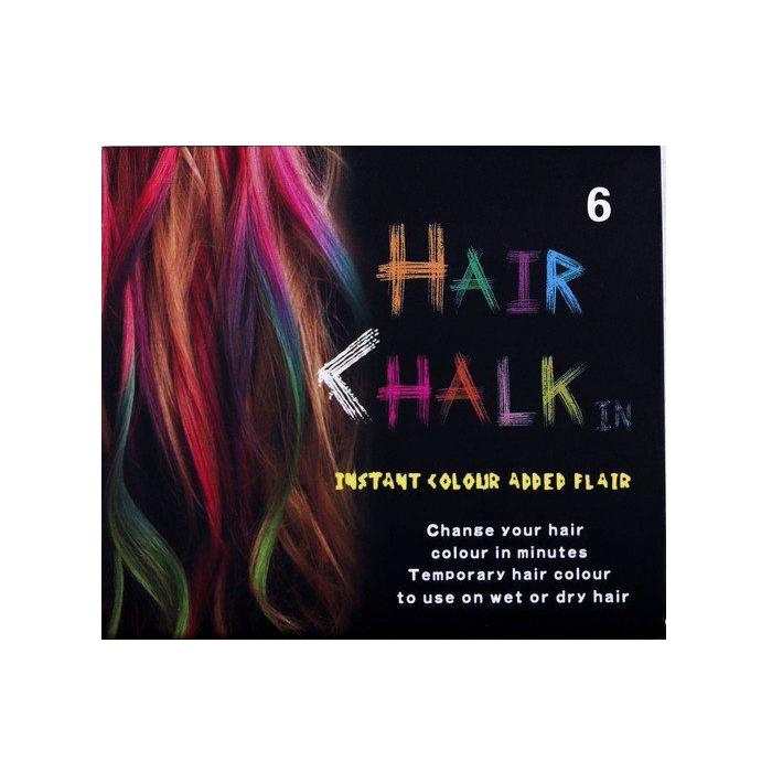 

Мелки для волос Hair Chalkin, 6 шт. 9282075, Разноцветный