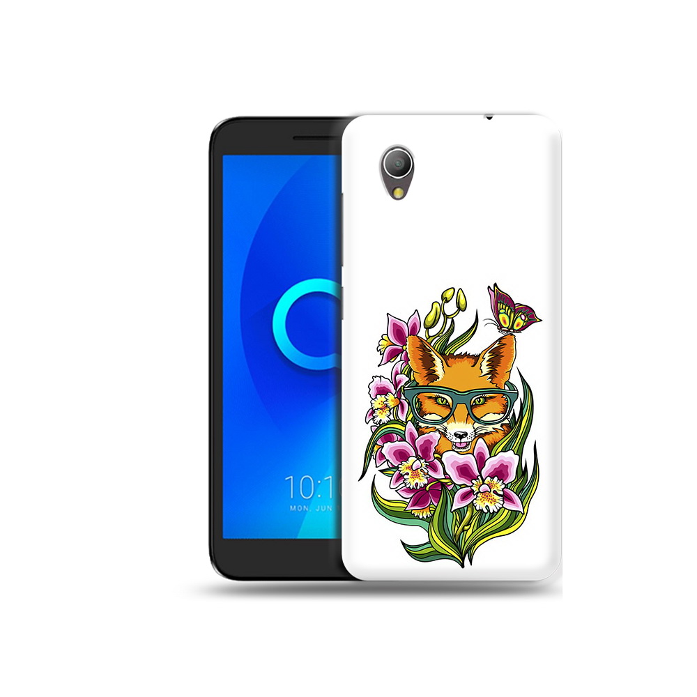 

Чехол MyPads Tocco для Alcatel 1 Лиса в цветах (PT227134.658.108), Прозрачный, Tocco