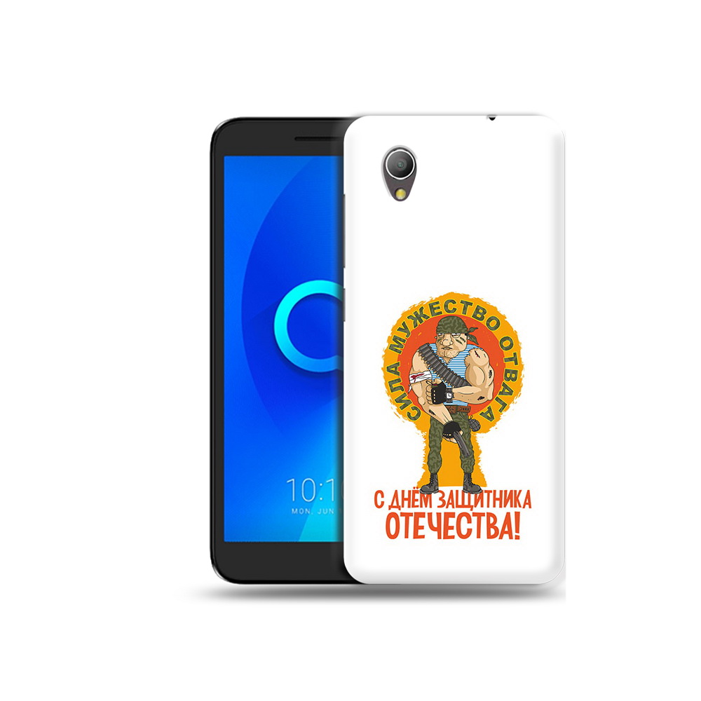 

Чехол MyPads Tocco для Alcatel 1 23 февраля военный мужчина (PT227134.658.10), Прозрачный, Tocco