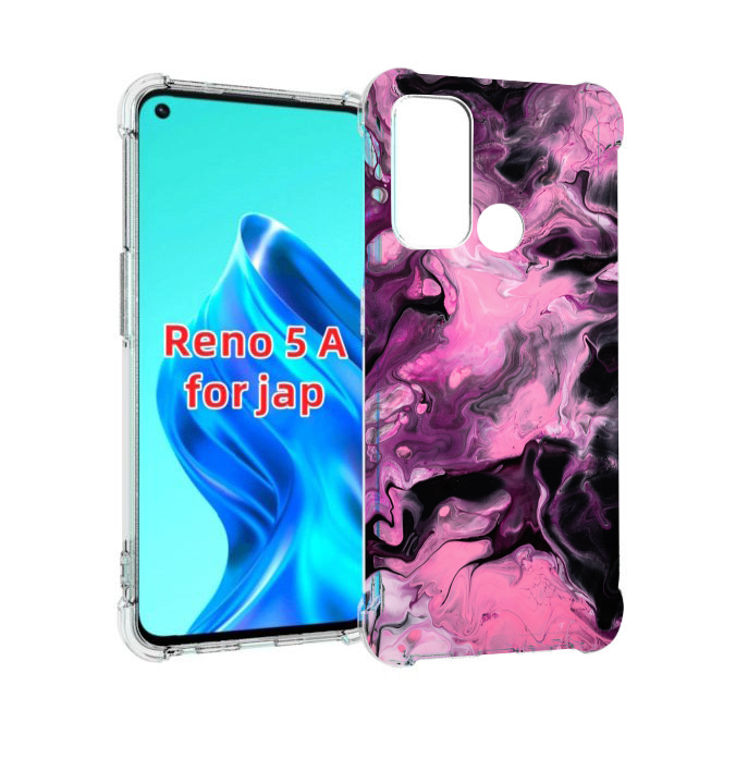 

Чехол MyPads смешивание-фиолетового для Oppo Reno 5A, Прозрачный, Tocco