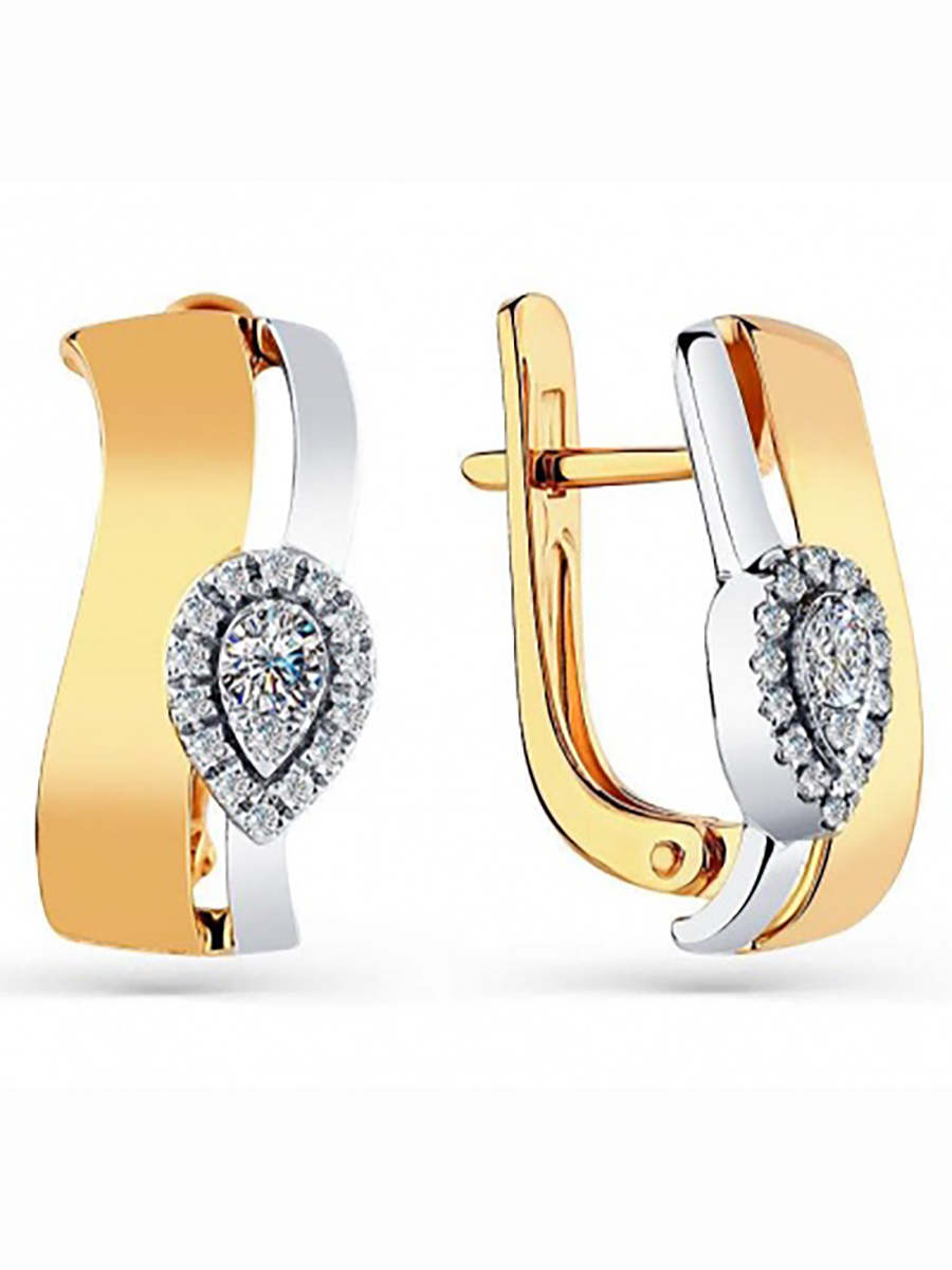 

Серьги из комбинированного золота с 32 бриллиантами Master Brilliant 2-408630-00-00, 2-408630-00-00