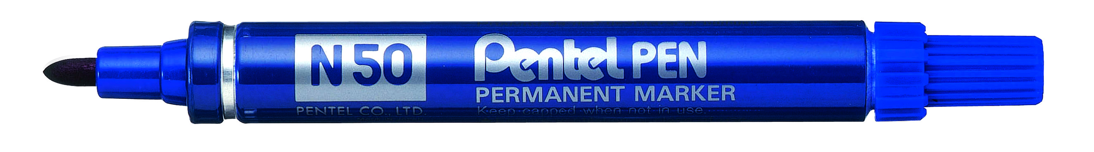 Маркер 12 шт. Pentel перманентный Pentel Pen 4.3 мм пулевидный N50-CE синий