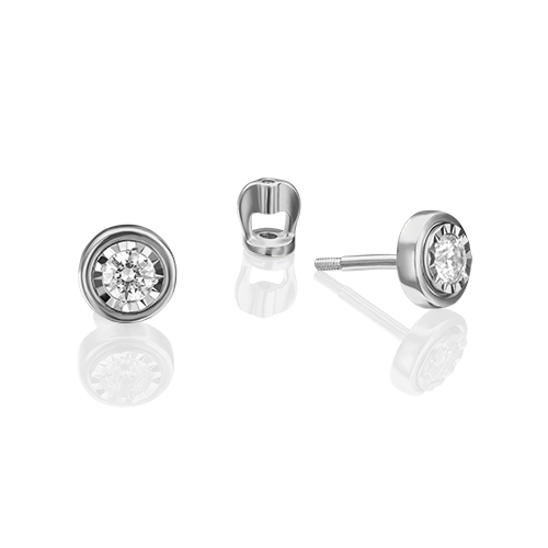 

Серьги из золота PLATINA jewelry 02-4303, фианит, 02-4303