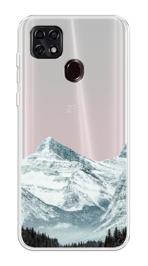 

Чехол на ZTE Blade 20 Smart "Горы арт 1", Белый;зеленый, 133550-2