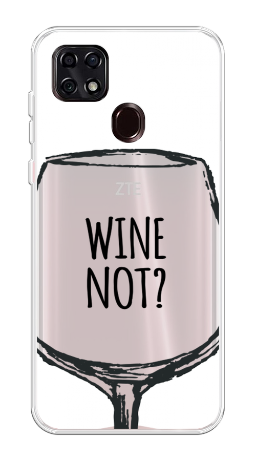 

Чехол на ZTE Blade 20 Smart "Wine not white", Белый, 133550-6