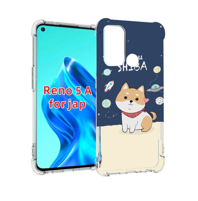 

Чехол MyPads сиба-шиба-ину для Oppo Reno 5A, Прозрачный, Tocco
