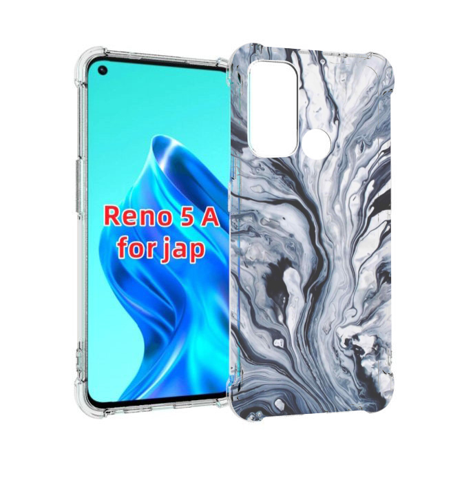 

Чехол MyPads серая краска для Oppo Reno 5A, Прозрачный, Tocco