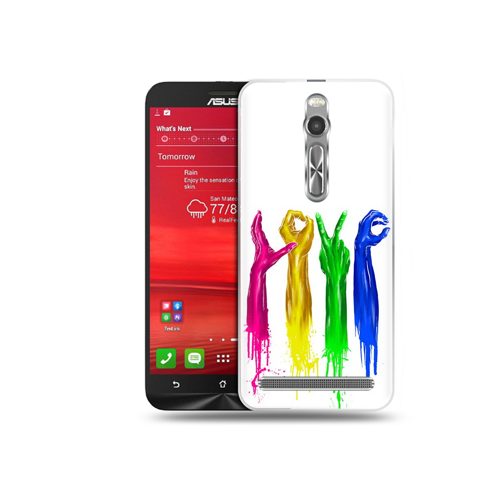 Чехол MyPads Tocco для Asus Zenfone 2 (ZE550ML) яркие руки love (PT11329.657.707)