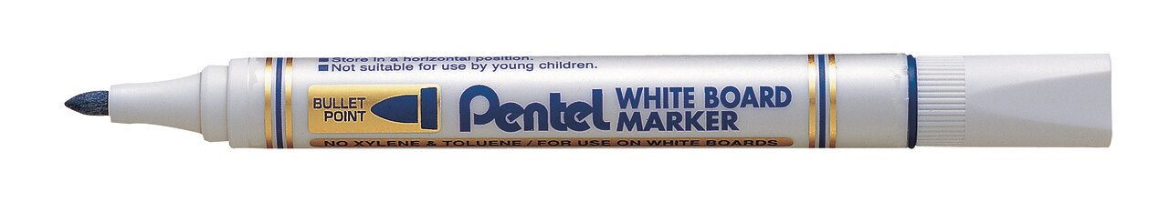 

Маркер 12 шт. Pentel для белых досок 4.2 мм пулевидный MW85-CE синий, MW85-CE