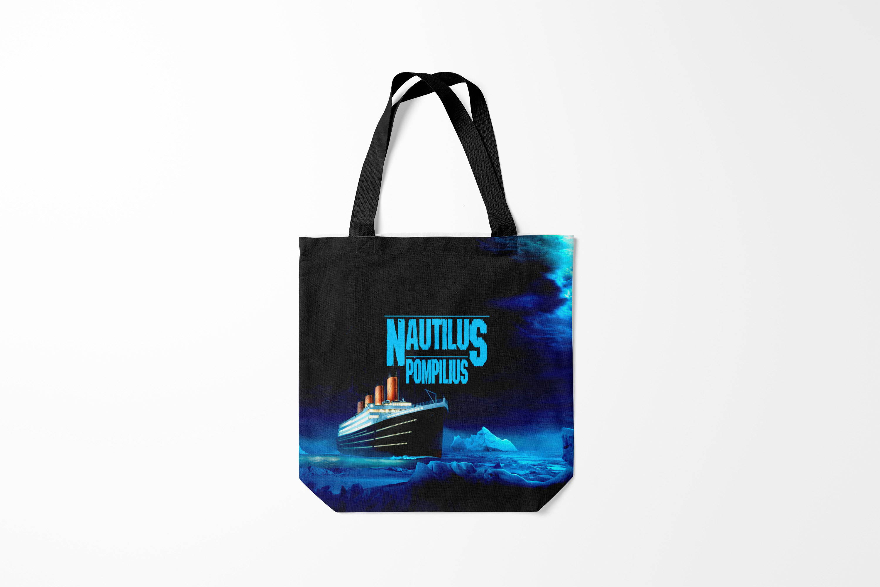 

Сумка шoппер унисекс Burnettie Наутилус Помпилиус Nautilus Pompilius, черный, Наутилус Помпилиус Nautilus Pompilius