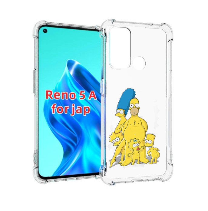 

Чехол MyPads семья-симпсонов для Oppo Reno 5A, Прозрачный, Tocco