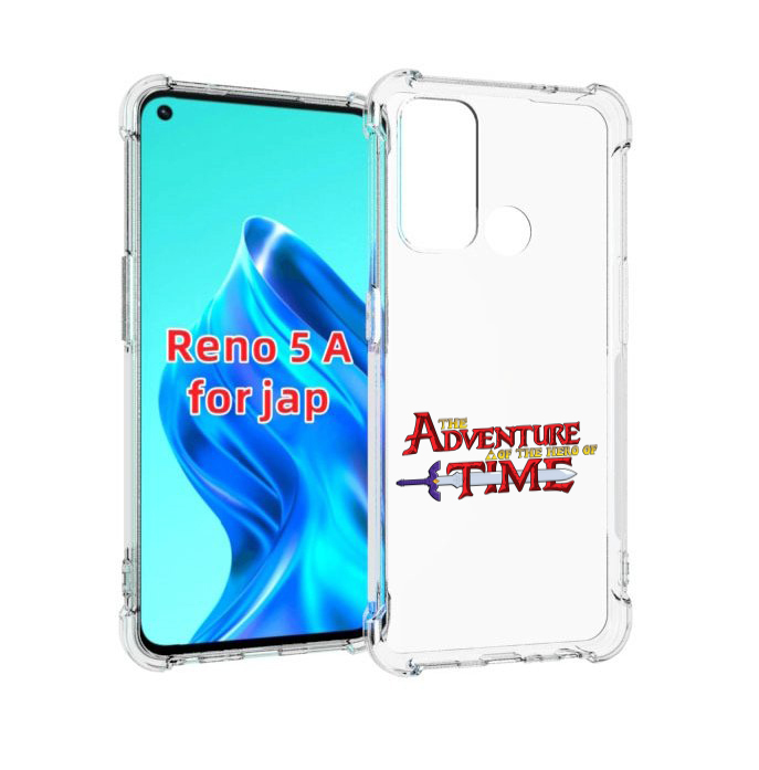 

Чехол MyPads время приключений логотип для Oppo Reno 5A, Прозрачный, Tocco