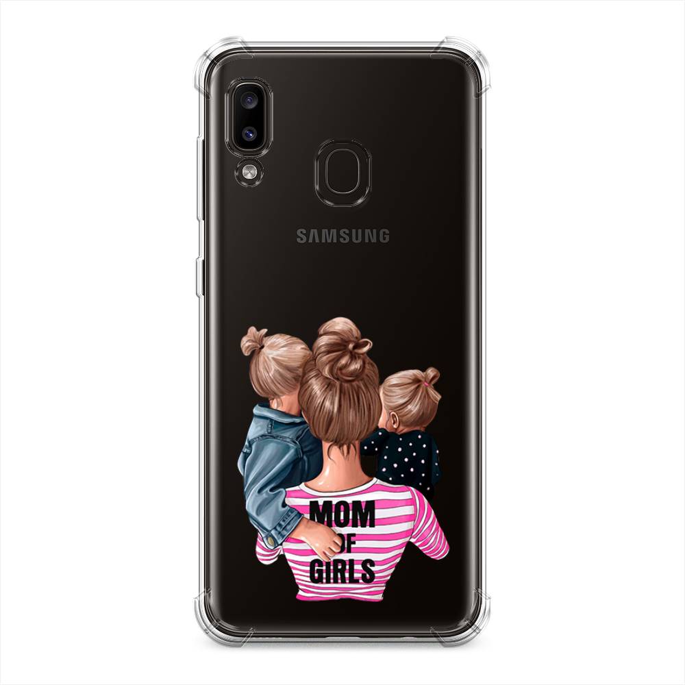 фото Противоударный силиконовый чехол "mom of girls" на samsung galaxy a30 awog