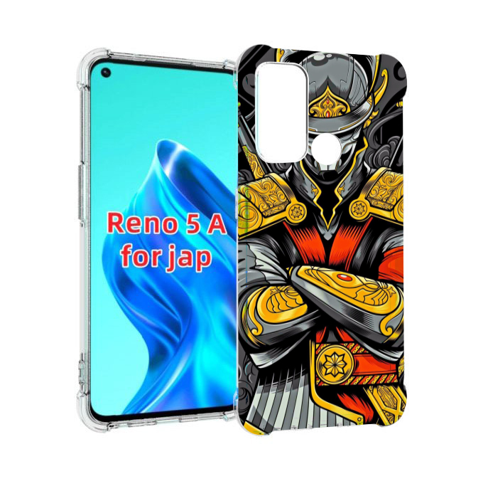 

Чехол MyPads самурай для Oppo Reno 5A, Прозрачный, Tocco