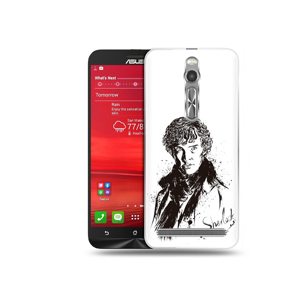 

Чехол MyPads Tocco для Asus Zenfone 2 (ZE550ML) шерлок холмс портрет (PT11329.657.698), Прозрачный, Tocco