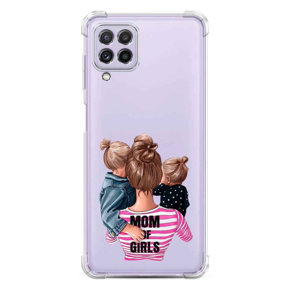 фото Противоударный силиконовый чехол "mom of girls" на samsung galaxy a22 awog