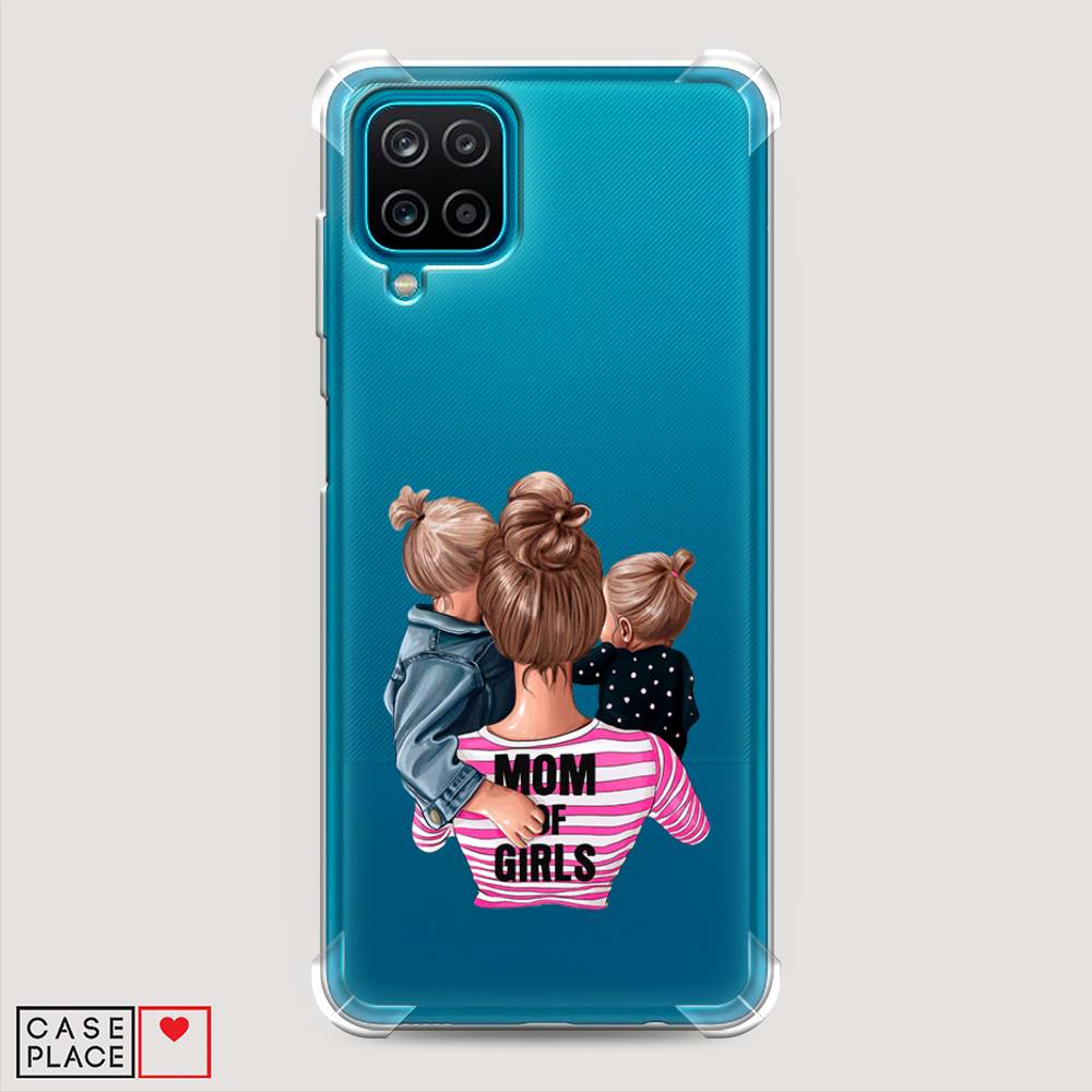 фото Противоударный силиконовый чехол "mom of girls" на samsung galaxy a12 awog