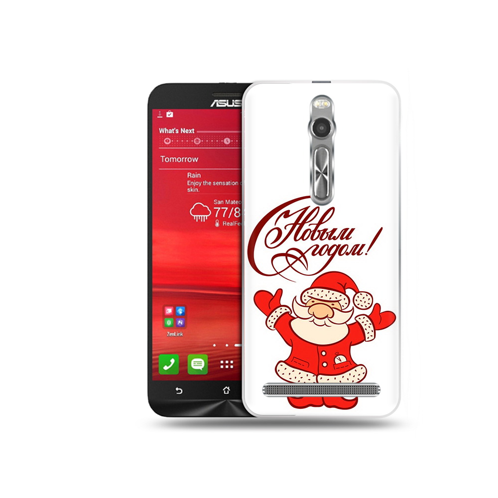 Чехол MyPads Tocco для Asus Zenfone 2 (ZE550ML) Добрый дед мороз с новым годом 2023