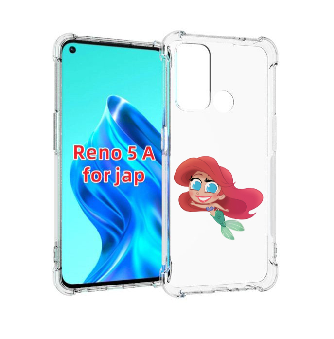 

Чехол MyPads русалка-мулатка для Oppo Reno 5A, Прозрачный, Tocco