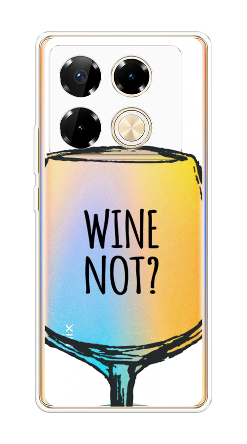 

Чехол на Infinix Note 40 Pro "Wine not white", Белый, 3105750-1