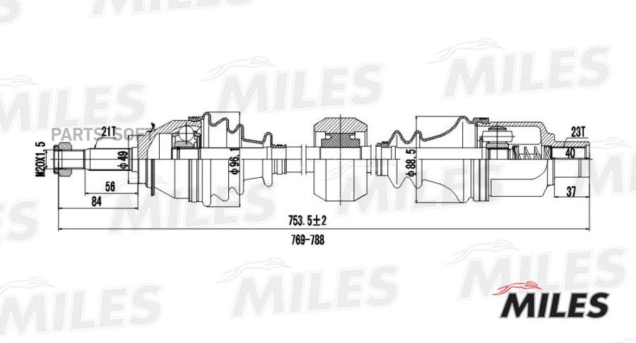 

MILES Привод в сборе MILES GC02112