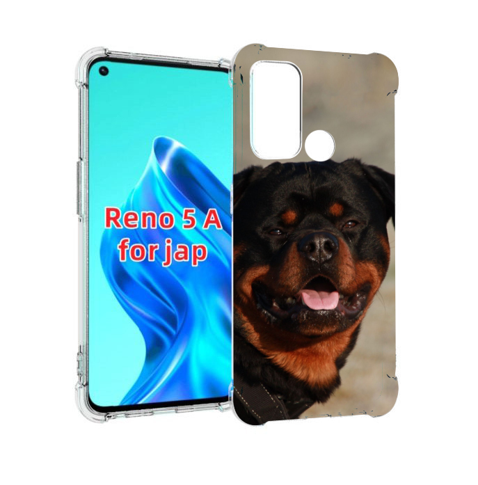 

Чехол MyPads ротвеллер 2 для Oppo Reno 5A, Прозрачный, Tocco