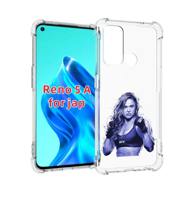 

Чехол MyPads ронда-роузи-юфс для Oppo Reno 5A, Прозрачный, Tocco